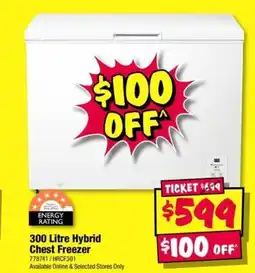 JB Hi-Fi Hybrid Chest Freezer offer