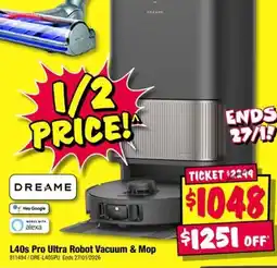 JB Hi-Fi L40s Pro Ultra Robot Vacuum & Mop offer