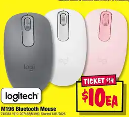 JB Hi-Fi M196 Bluetooth Mouse offer