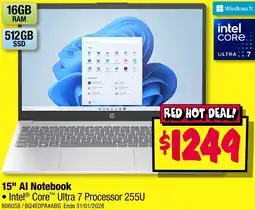JB Hi-Fi Al Notebook offer