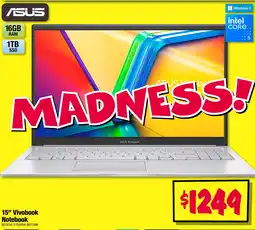 JB Hi-Fi Asus vivobook notebook offer