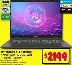 JB Hi-Fi Venture A14 Notebook offer