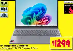 JB Hi-Fi Ideapad Slim 3 Notebook offer