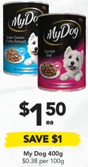 Drakes My Dog 400g offer