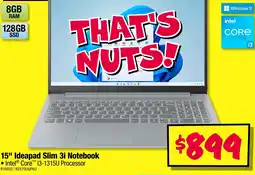 JB Hi-Fi Ideapad slim 3i notebook offer
