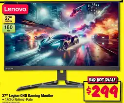 JB Hi-Fi Legion qhd gaming monitor offer