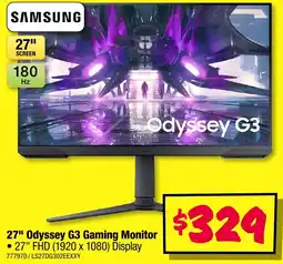 JB Hi-Fi Odyssey g3 gaming monitor offer