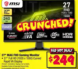 JB Hi-Fi Mag fhd gaming monitor offer