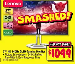 JB Hi-Fi 4k 240hz oled gaming monitor offer