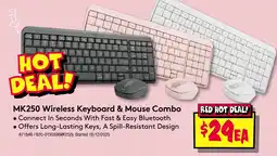 JB Hi-Fi Mk250 wireless keyboard & mouse combo offer