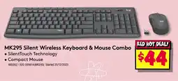 JB Hi-Fi Mk295 silent wireless keyboard & mouse combo offer