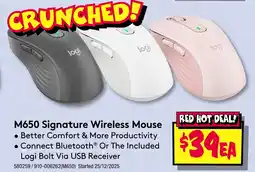 JB Hi-Fi M650 signature wireless mouse offer