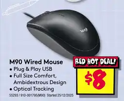 JB Hi-Fi M90 wired mouse offer
