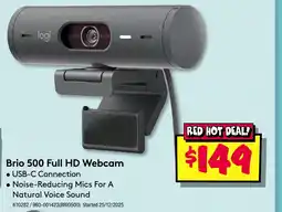 JB Hi-Fi Brio 500 full hd webcam offer