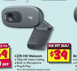 JB Hi-Fi C270 hd webcam offer