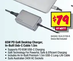 JB Hi-Fi 65w pd gan desktop charger, offer