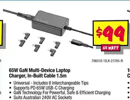 JB Hi-Fi 65w gan multi-device laptop charger offer