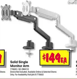 JB Hi-Fi Solid single monitor arm offer