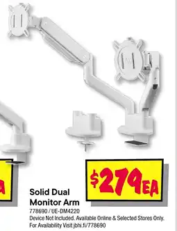 JB Hi-Fi Solid dual monitor arm offer