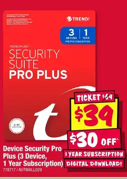JB Hi-Fi Device security pro plus offer