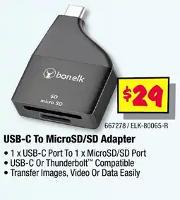 JB Hi-Fi Usb-c to microsd/sd adapter offer