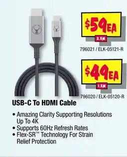 JB Hi-Fi Usb-c to hdmi cable offer