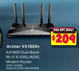 JB Hi-Fi Archer vx1800v offer