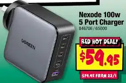 JB Hi-Fi Nexode 100w 5 port charger offer