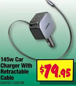JB Hi-Fi 145w car with retractable cable 846702/55910b offer