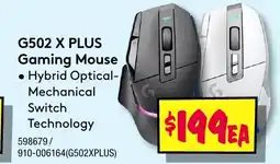 JB Hi-Fi G502 x plus gaming mouse offer