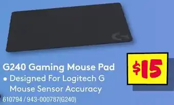JB Hi-Fi G240 gaming mouse pad offer