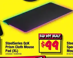 JB Hi-Fi Steelseries qck prism cloth mouse pad (xl) offer
