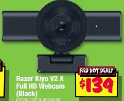 JB Hi-Fi Razer kiyo v2 x full hd webcam (Black) offer