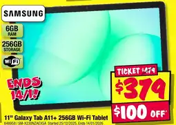 JB Hi-Fi Samsung Galaxy Tab A11+ Wi-Fi Tablet offer