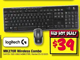 JB Hi-Fi logitech Wireless Combo offer