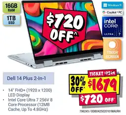 JB Hi-Fi Dell 14 Plus 2-In-1 offer