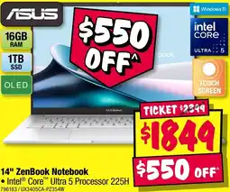 JB Hi-Fi Asus ZenBook Notebook offer