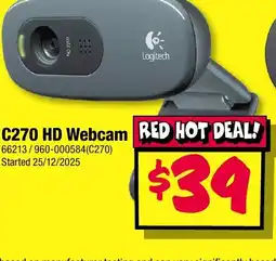 JB Hi-Fi Logitech hd webcam offer