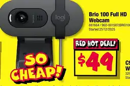 JB Hi-Fi Brio 100 Full HD Webcam offer