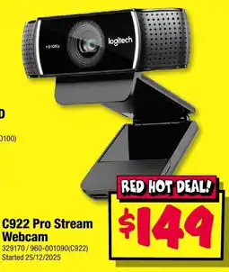 JB Hi-Fi Pro Stream Webcam offer
