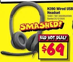 JB Hi-Fi H390 Wired USB Headset offer