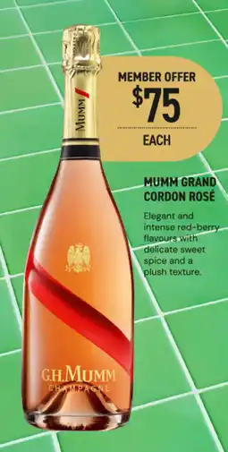 Dan Murphy's Mumm grand cordon rosé offer