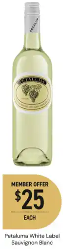 Dan Murphy's Petaluma White Label Sauvignon Blanc offer