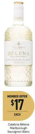 Dan Murphy's Calabria Bélena Marlborough Sauvignon Blanc offer