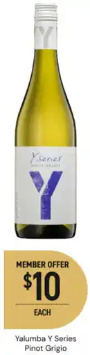 Dan Murphy's Yalumba Y Series Pinot Grigio offer
