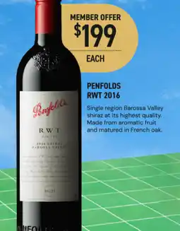 Dan Murphy's Penfolds rwt 2016 offer