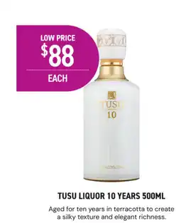 Dan Murphy's Tusu liquor 10 years offer