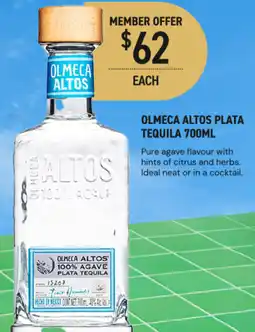 Dan Murphy's Olmeca altos plata tequila offer