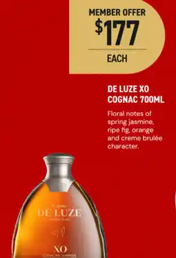 Dan Murphy's De luze xo cognac offer