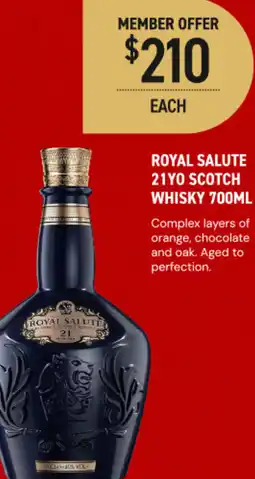Dan Murphy's Royal salute 21yo scotch whisky offer